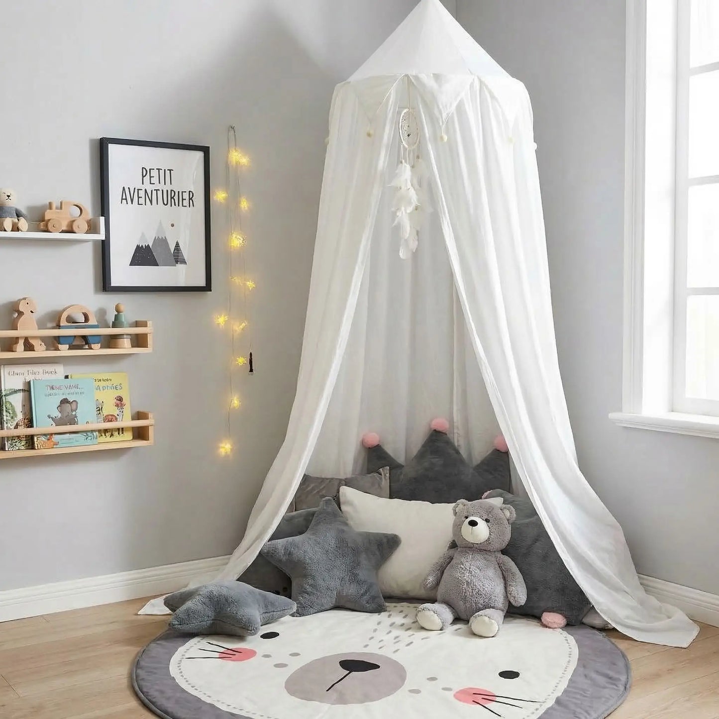 ciel de lit blanc enfant