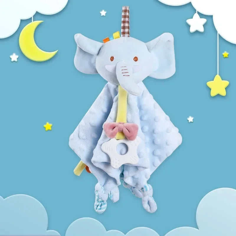 doudou pour bebe éléphant bleu