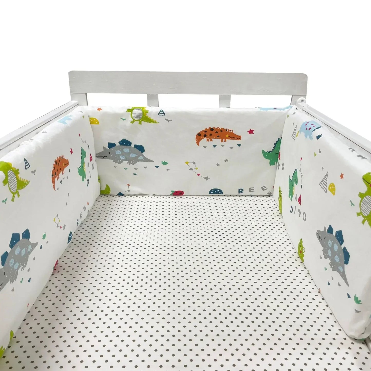 tour de lit bébé crocodile multicolore