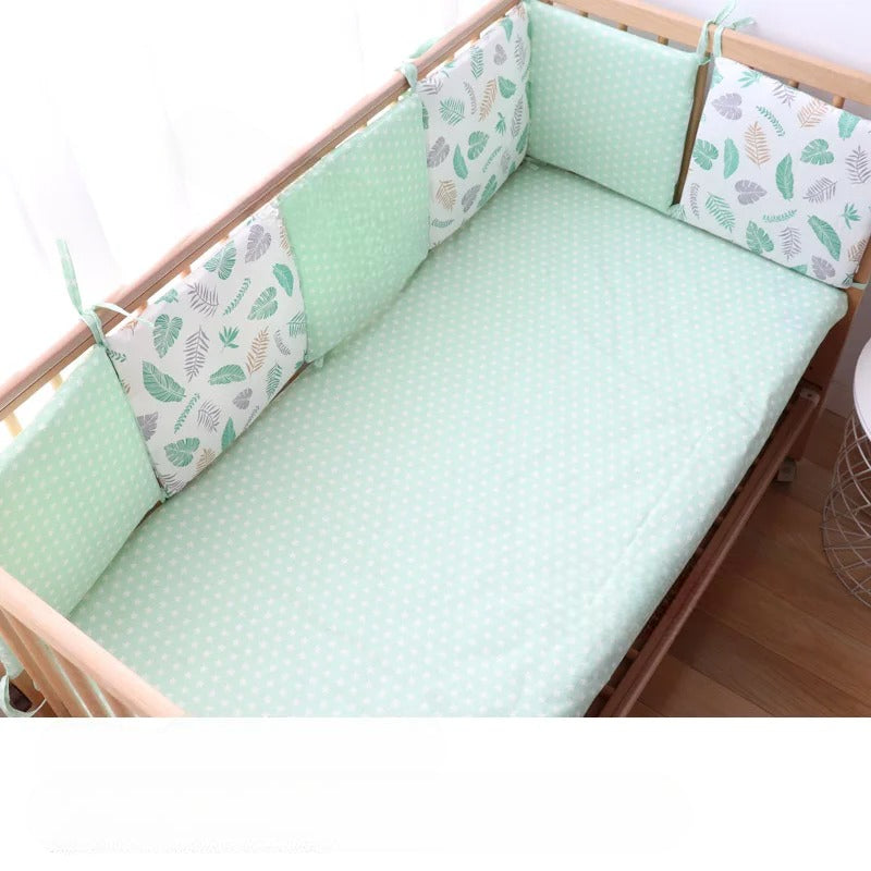 tour de lit pour bebe vert d'eau