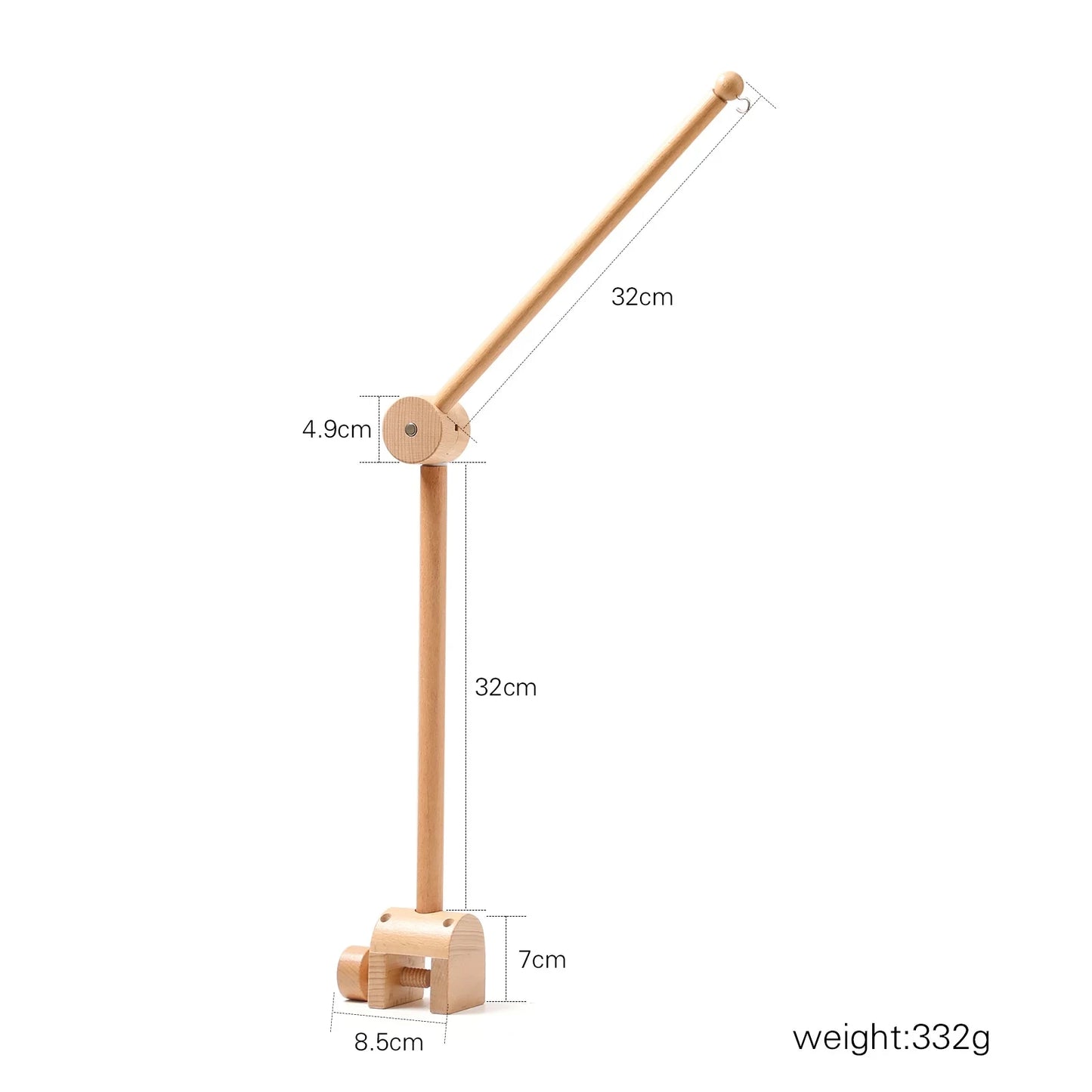 Boîte à musique rotative pour nouveau-nés, berceau pour bébé de 0 à 12 mois, hochet suspendu couleur bois, jouets musicaux apaisants, cadeau pour bébé