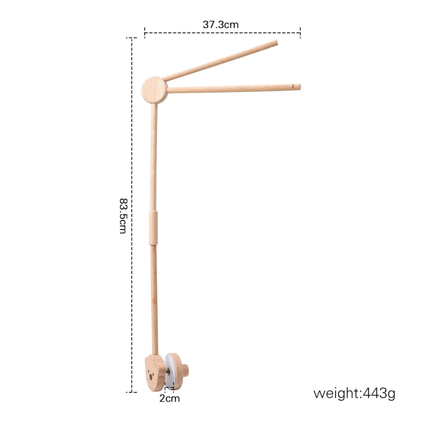 Boîte à musique rotative pour nouveau-nés, berceau pour bébé de 0 à 12 mois, hochet suspendu couleur bois, jouets musicaux apaisants, cadeau pour bébé