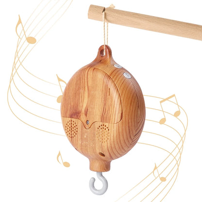 Boîte à musique rotative pour nouveau-nés, berceau pour bébé de 0 à 12 mois, hochet suspendu couleur bois, jouets musicaux apaisants, cadeau pour bébé