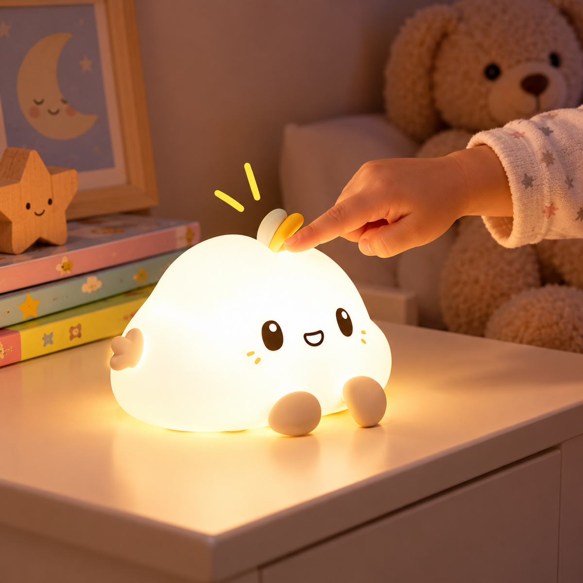 Veilleuse chambre bébé nuage douceur du soir