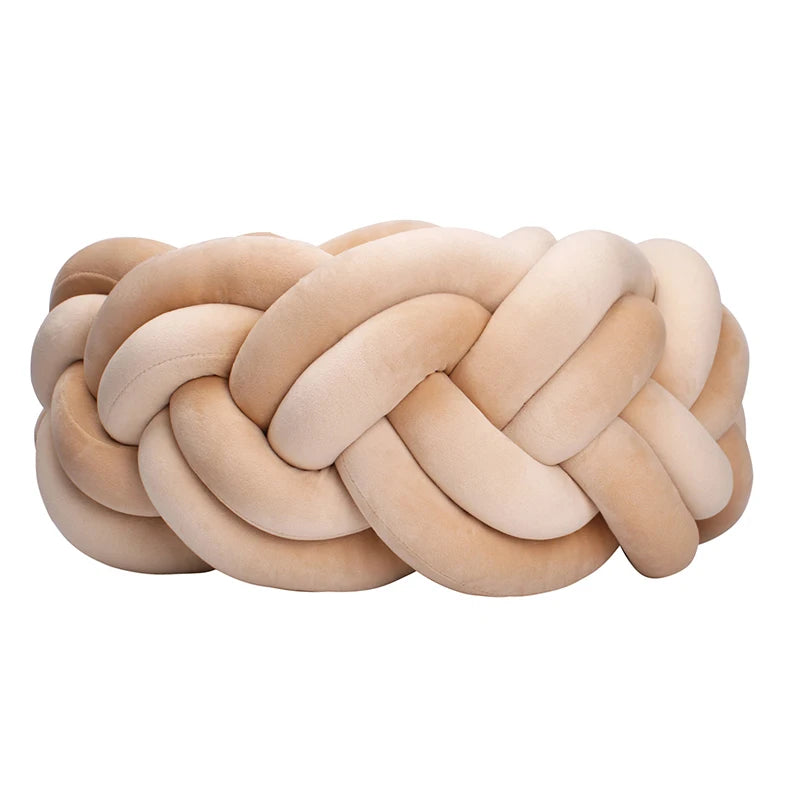 barriere de lit tresse plier rond beige