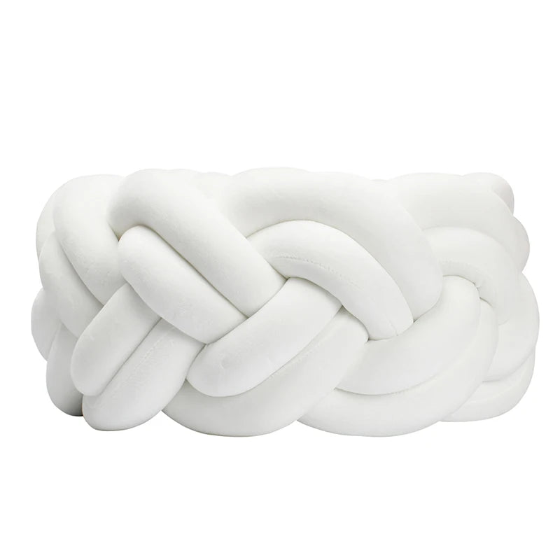 barriere de lit tresse plier rond blanc