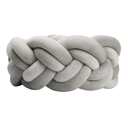 barriere de lit tresse plier rond gris
