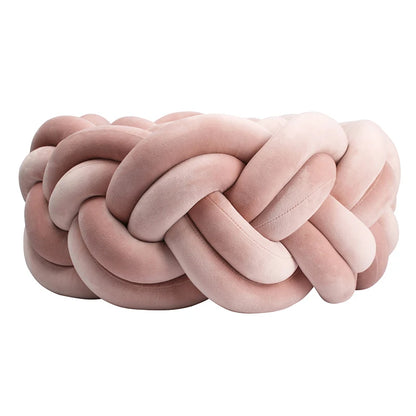 barriere de lit tresse plier rond rose poudrer