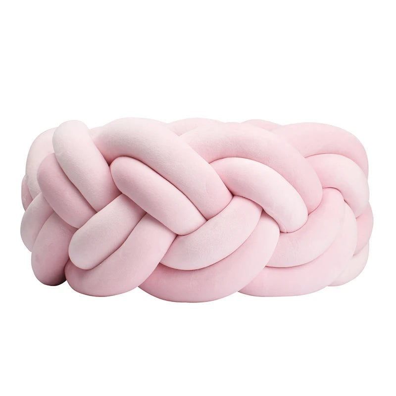 barriere de lit tresse plier rond rose