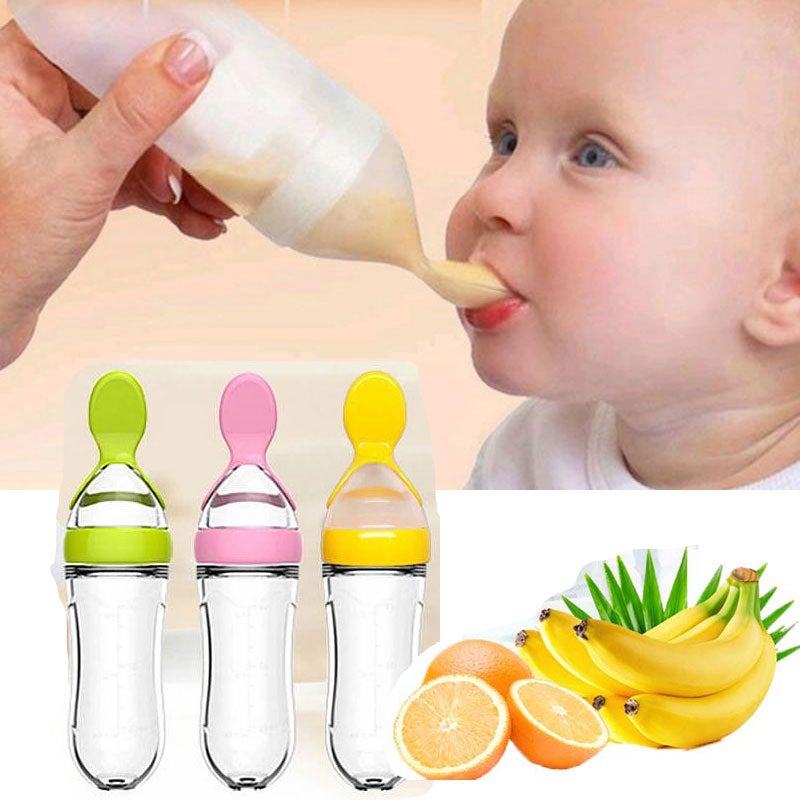 Biberon avec cuillère pour nouveau-né | EasyBottle™ - Maison des bébés