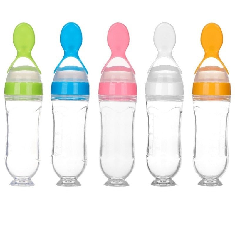 Biberon avec cuillère pour nouveau-né | EasyBottle™ - Maison des bébés