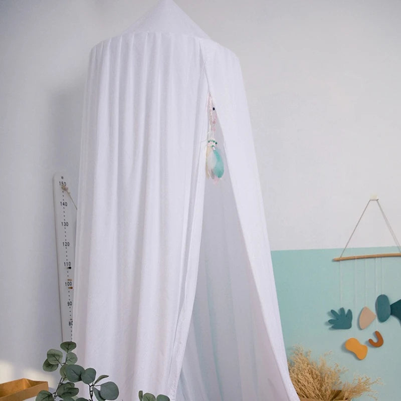 ciel de lit blanc déco