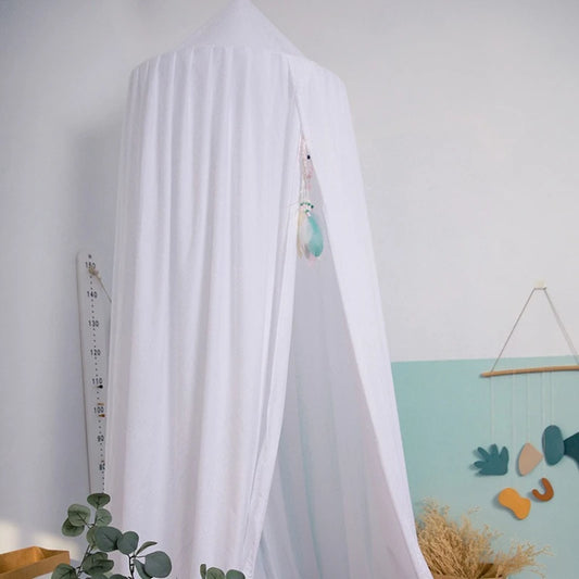 ciel de lit blanc déco