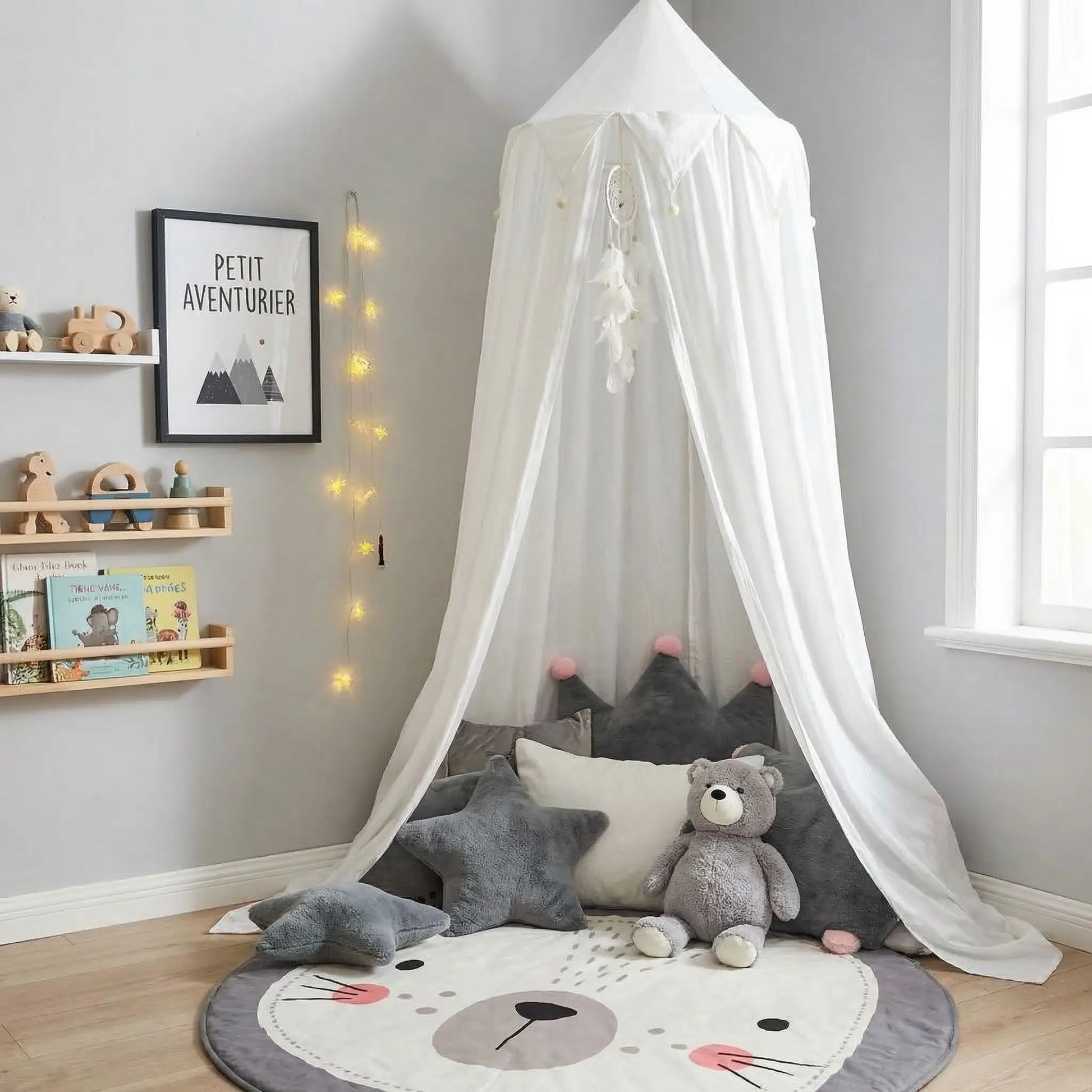 ciel de lit blanc enfant