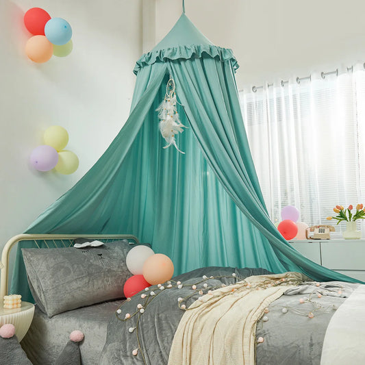 ciel de lit pour bebe vert