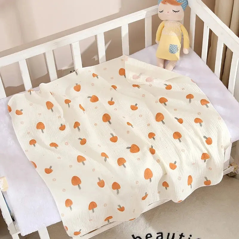 couverture bébé champignon