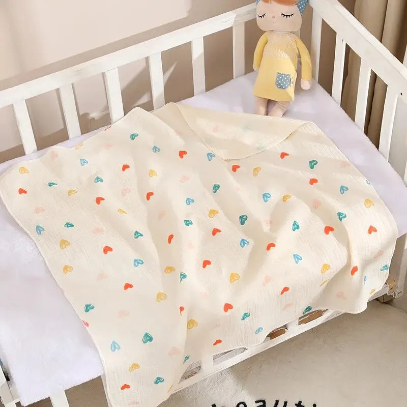 couverture bébé cœur
