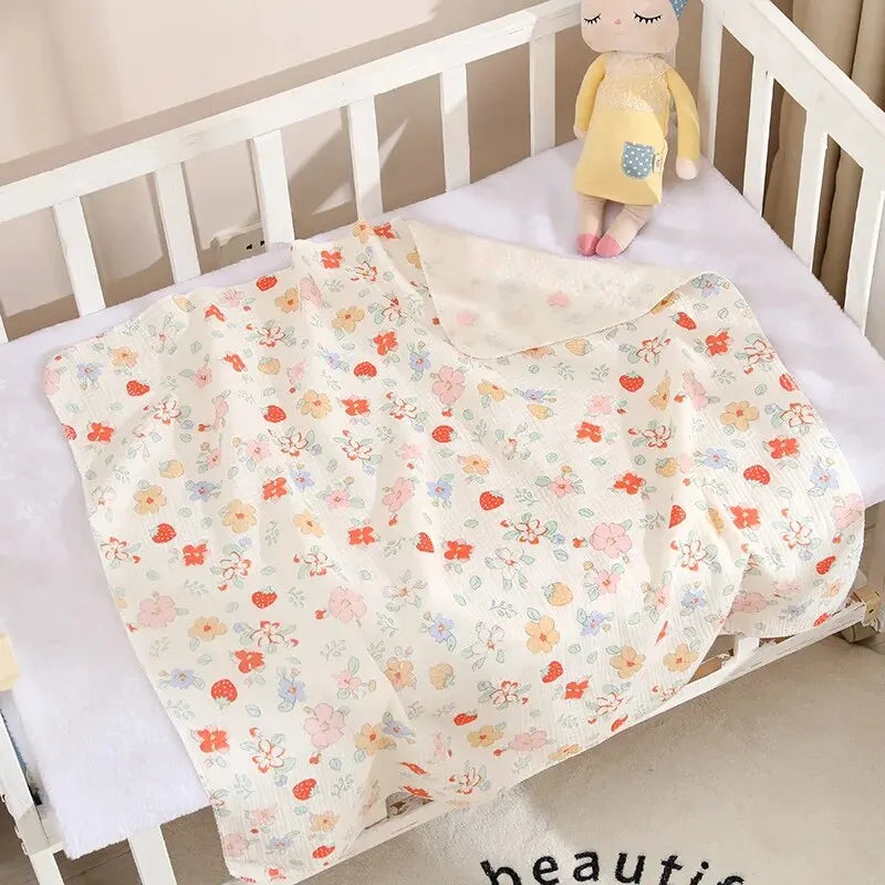 couverture bébé fraise