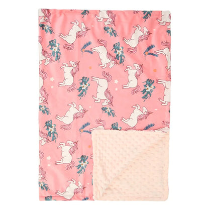  couverture bebe licorne rose