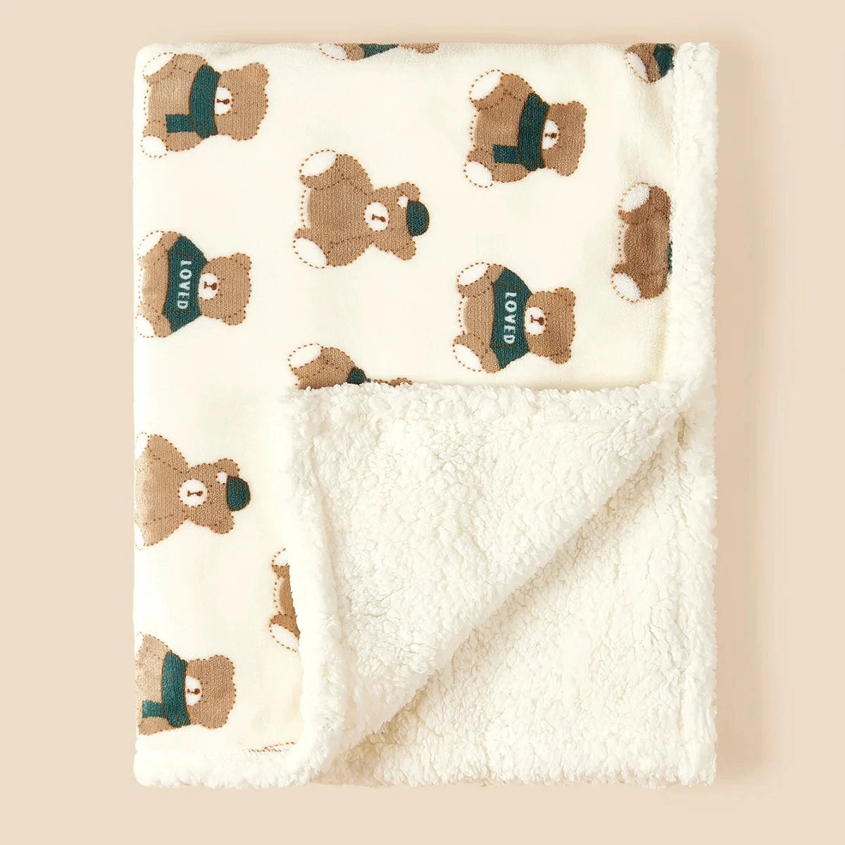  couverture bébé polaire Ours vert