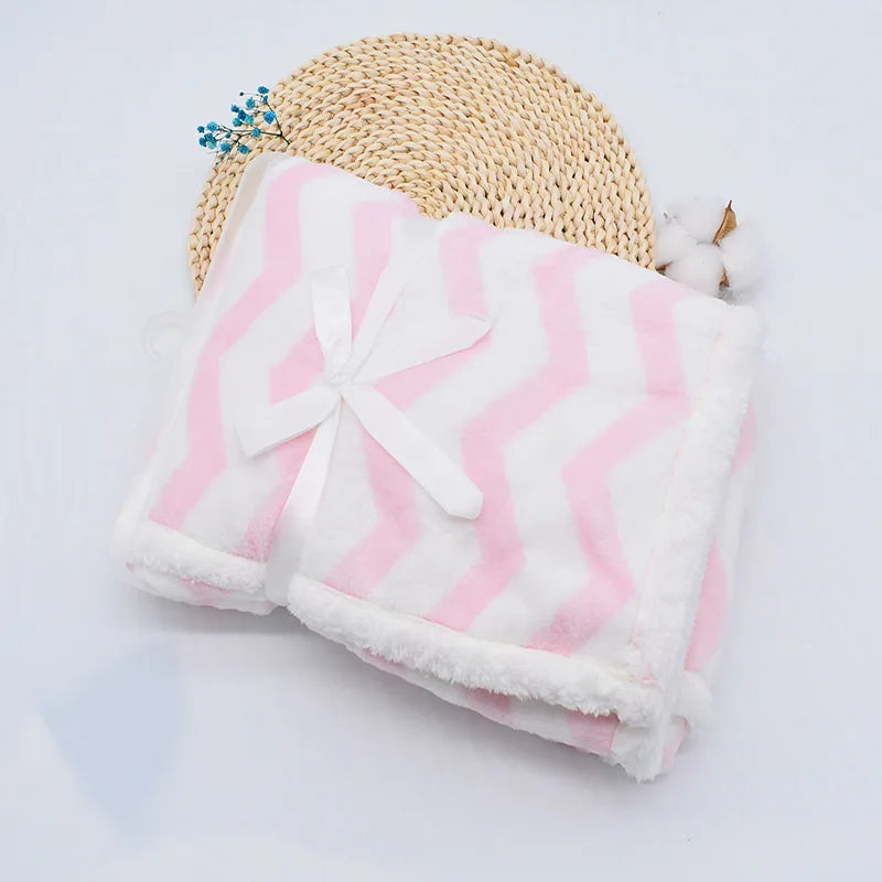 couverture bébé rose
