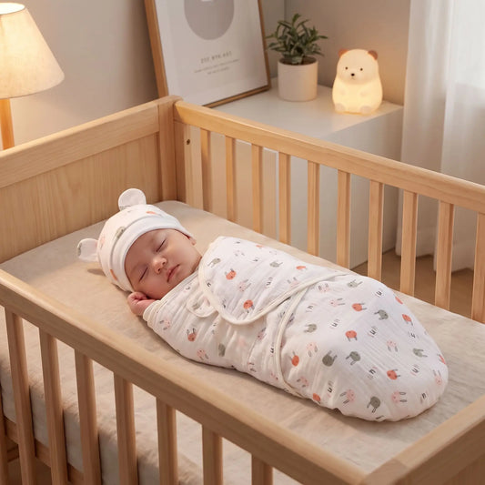 couverture emmaillotage pour bebe motif lapin