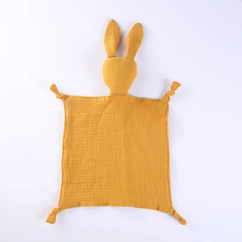  doudou lapin jaune bébé face derrière                                                                                 
