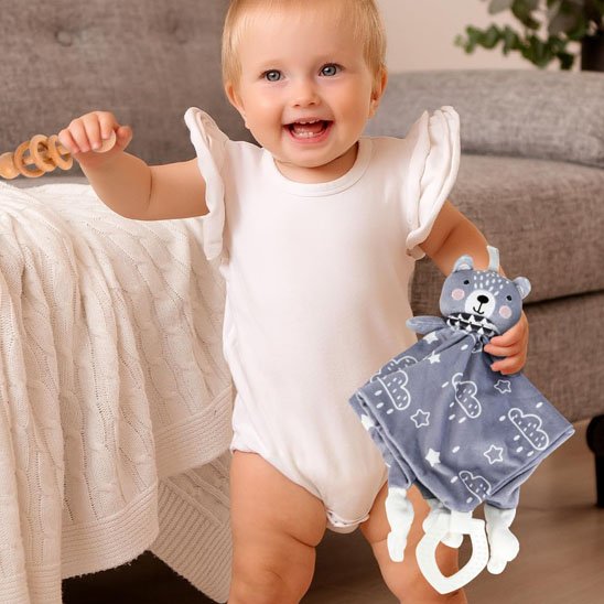 Doudou ours avec bébé