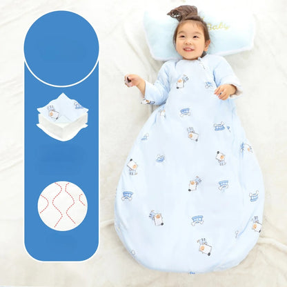 gigoteuse bébé hiver bleu clair imprimé