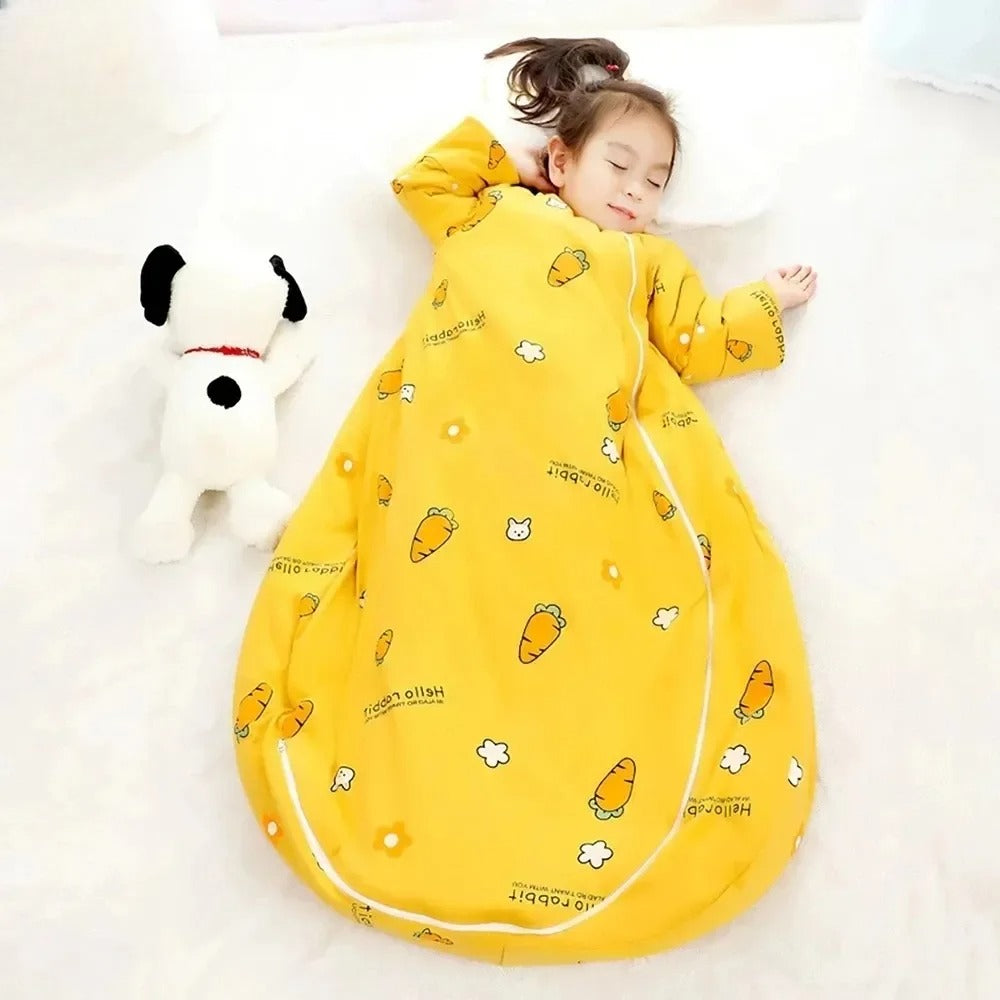 gigoteuse bebe hiver jaune carotte