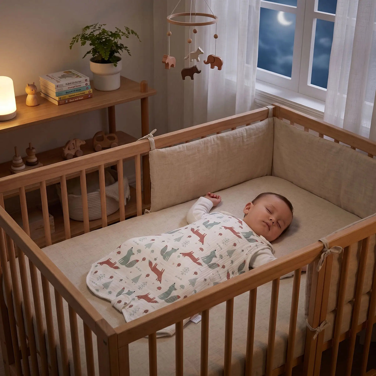 gigoteuse été bébé motif animaux bébé dort paisiblement