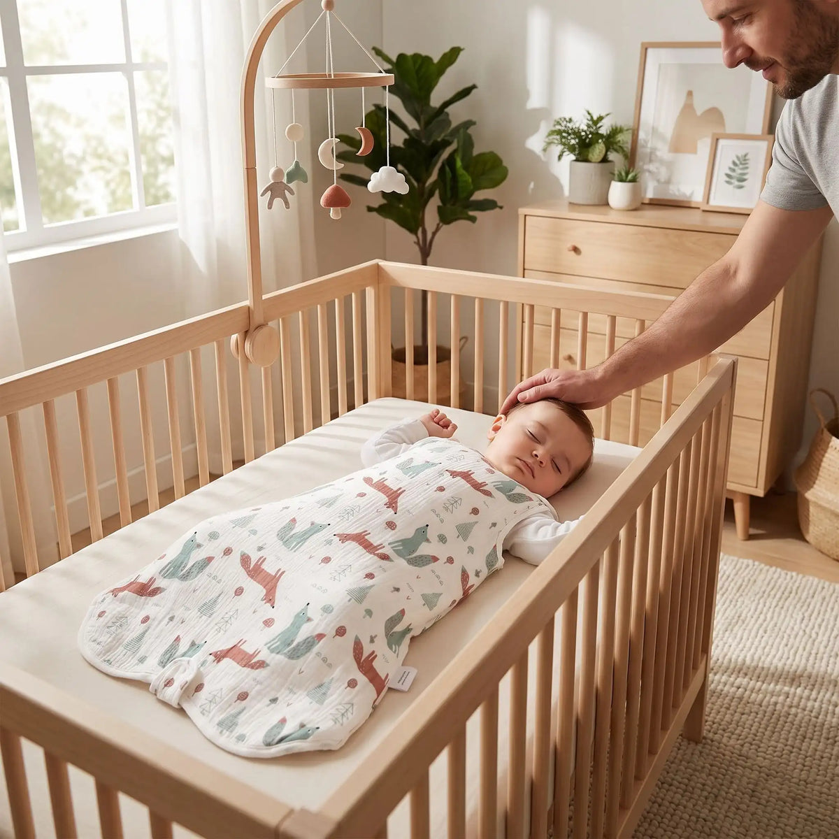gigoteuse été motif animaux sur bébé dormir