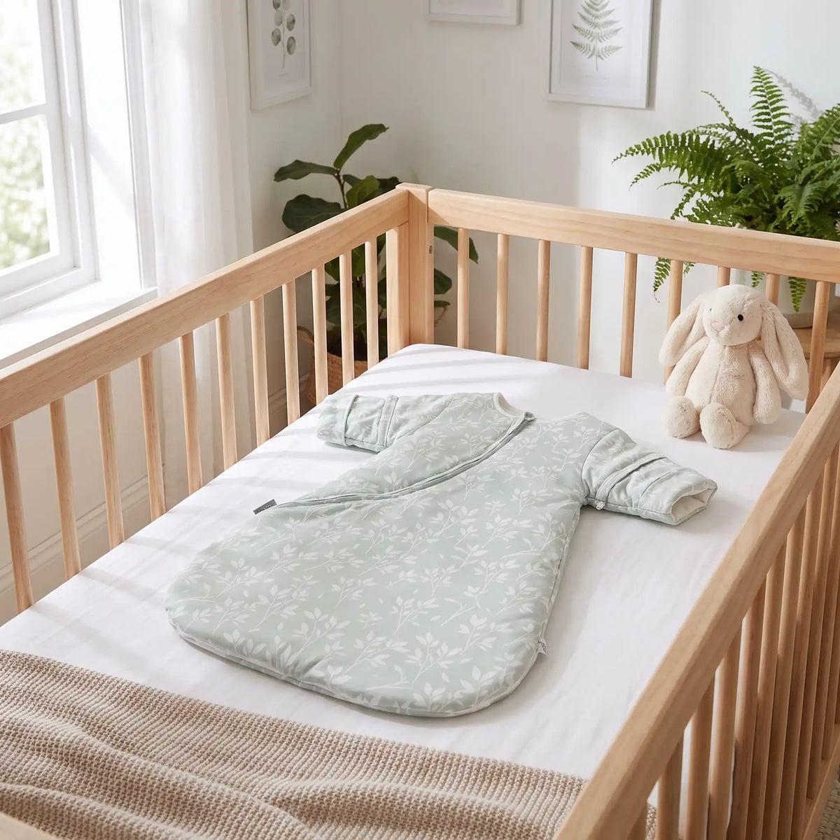 gigoteuse hiver bebe herbes dans berceau