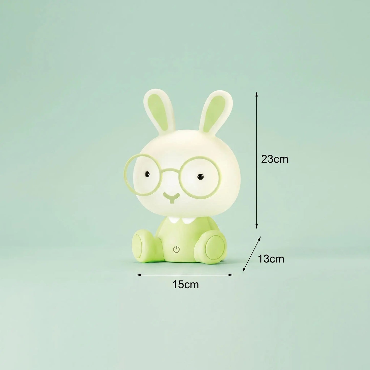 lapin veilleuse avec sa mesure