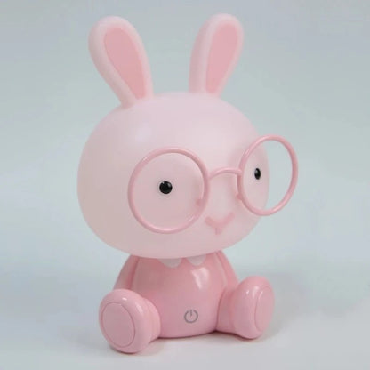 lapin veilleuse rose