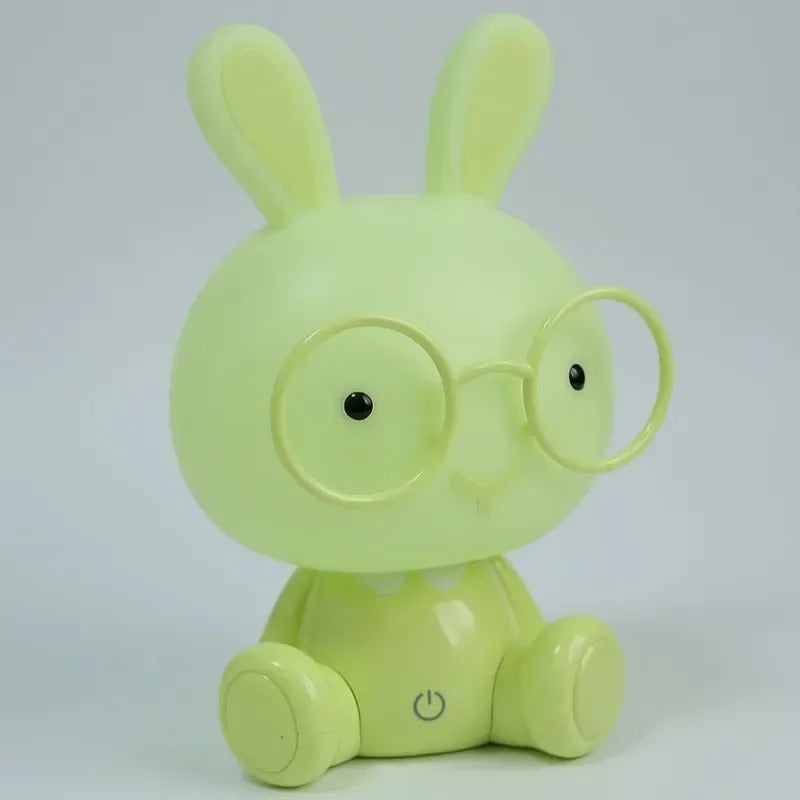 lapin veilleuse vert