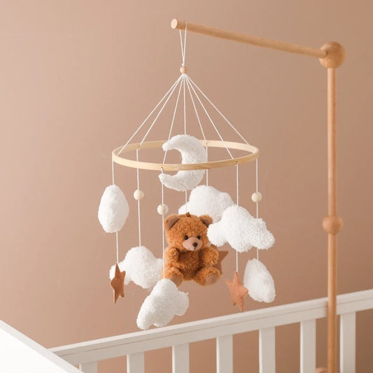 Mobile Pour Bébé | En Bois Ours Brun
