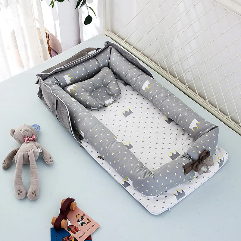 matelas à langer petite couronne gris