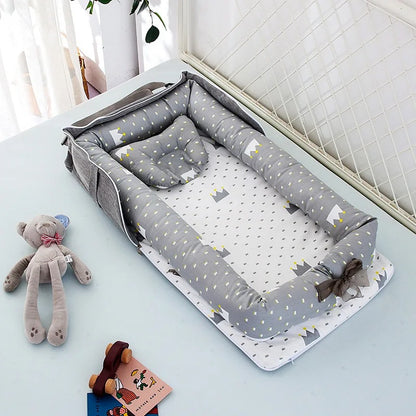 matelas à langer petite couronne gris