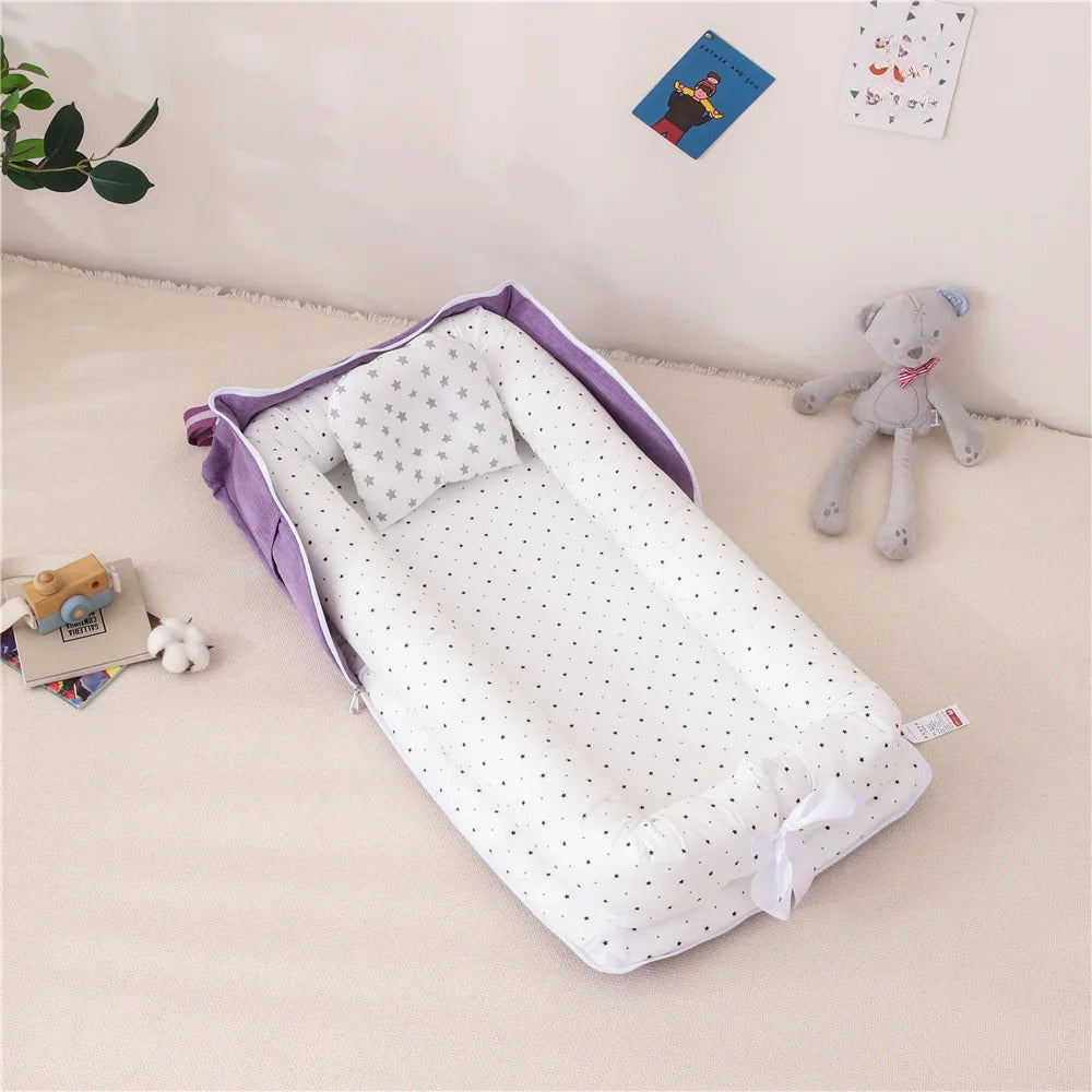 matelas à langer violette étoile