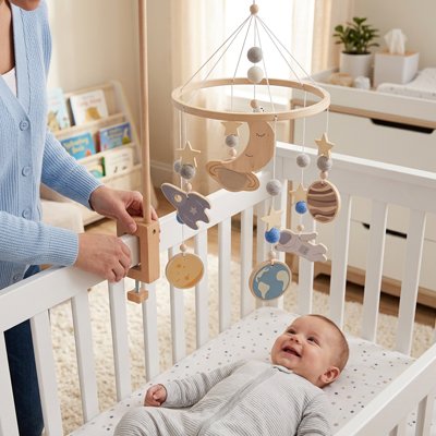 Mobile bebe hochet globe