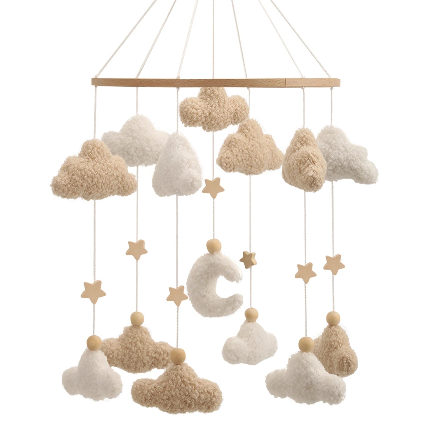 mobile bébé lune et nuage