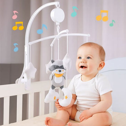 Mobile bebe musical gris