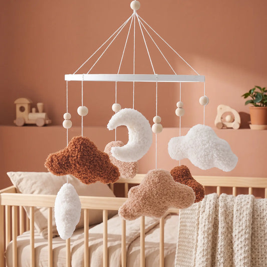mobile lit bébé nuage et lune