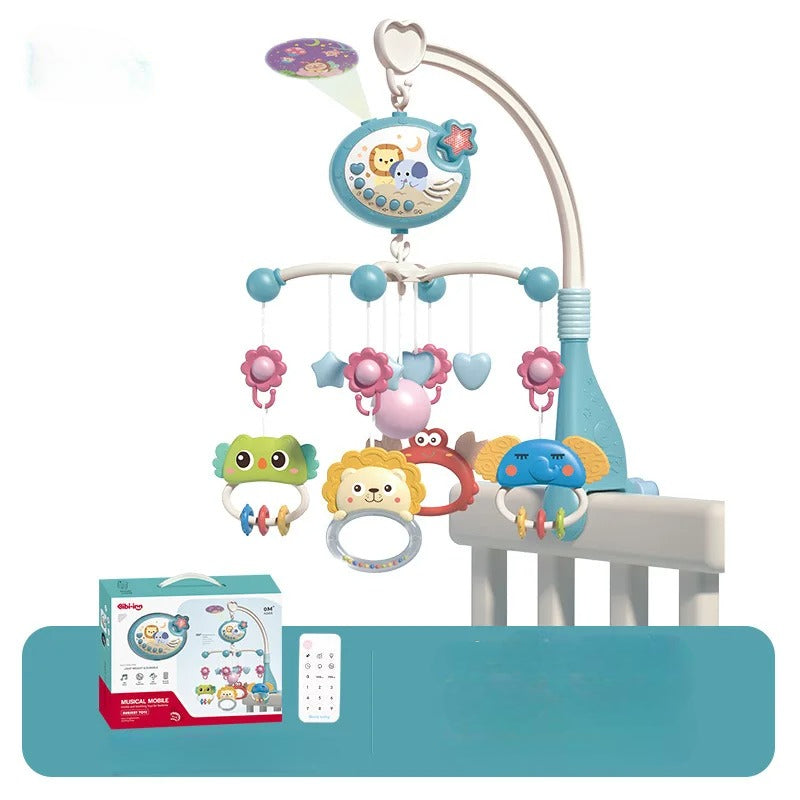 mobile musical pour-bebe-bleu-clair