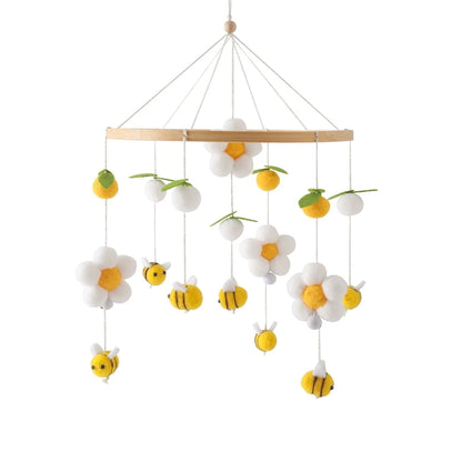  mobile pour lit bebe abeille et citron jaune