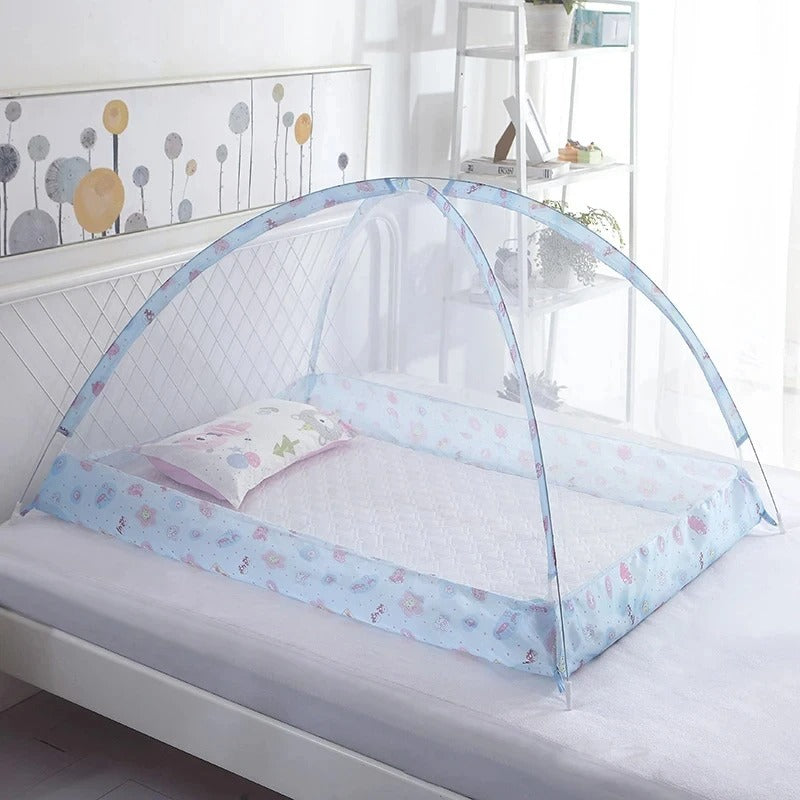 moustiquaire pour lit bébé bleu