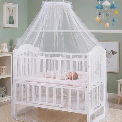 Moustiquaires lit bebe filet bien installer bébé protéger