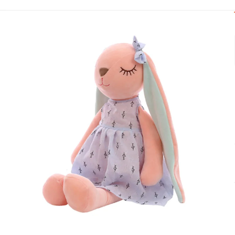 peluche lapin bleu