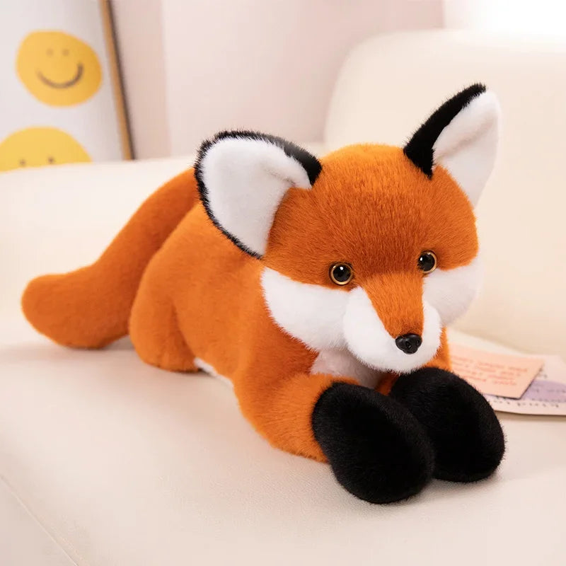 peluche renard bebe orange